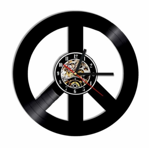 PIECE EMBLEM VINYL RECORD WALL CLOCK GIFT