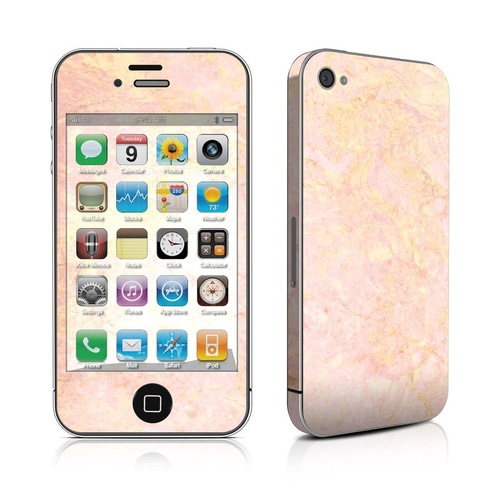 Marble Collection AIP4-ROSE-MARBLE iPhone 4 Skin - Rose Gold Marble