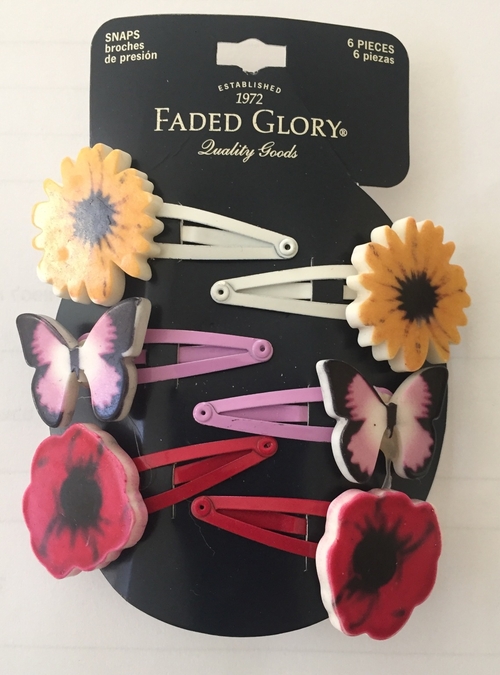 Girls' Assorted Hair Clips 6-Pack