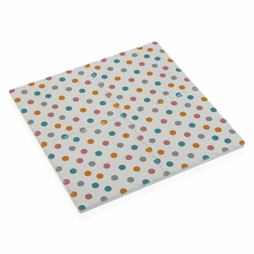 Table Mat Versa Springdots Ceramic Cork (20 x 20 cm)