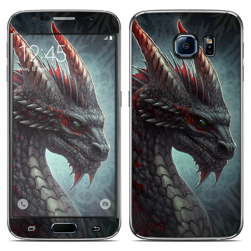 DecalGirl SGS6-BLKDRAGON Samsung Galaxy S6 Skin - Black Dragon