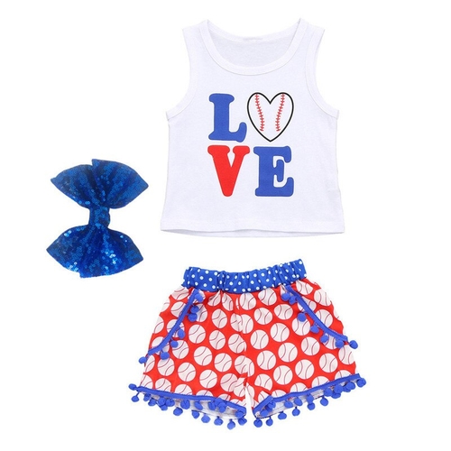 Toddler Kids Baby Girls Clothes Set Summer Outfits