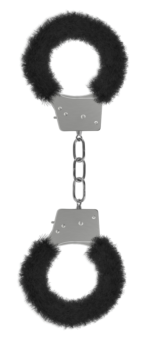 Beginner's Furry Handcuffs - Black