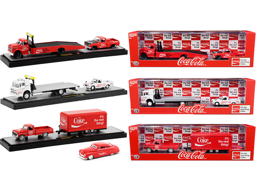 Auto Tow Haulers \Coca-Cola\" Set of 3 pieces Limited Edition to 4750