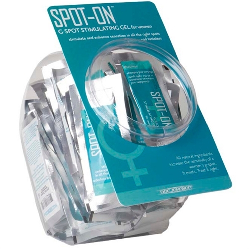 Spot on G Spot Stimulating Gel Pillow Packs 100 Pieces Fish Bowl