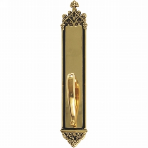 Brass Accents A04-P5641-SGR-610 Gothic Pull Plate with S-Grip Pull&#44