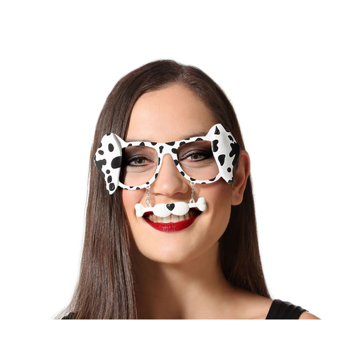 Glasses Costune accessories Black/White Dalmatian