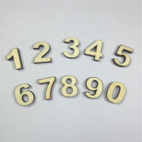 100Pcs Wedding Educational Toys Number Card Making