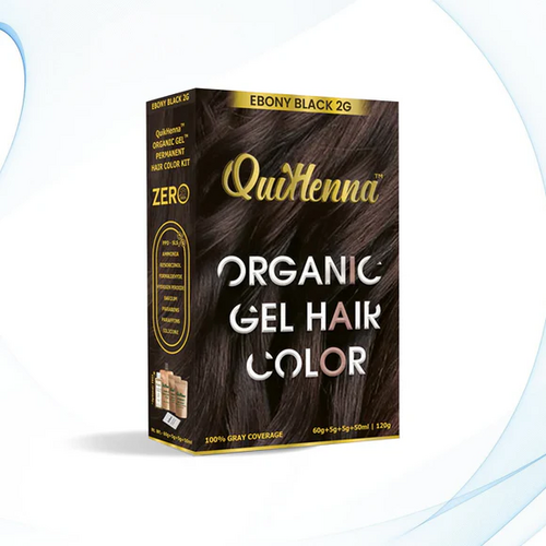 Organic Gel Hair Color 120 Gm - 2G EBONY BLACK