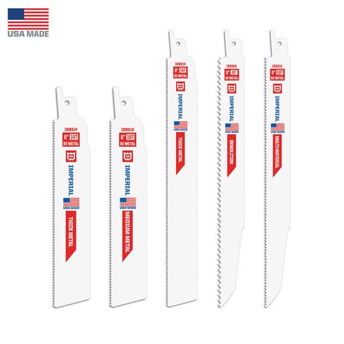 Imperial Blade 2795557 6 & 9 in. Bi-Metal Demolition Reciprocating Saw