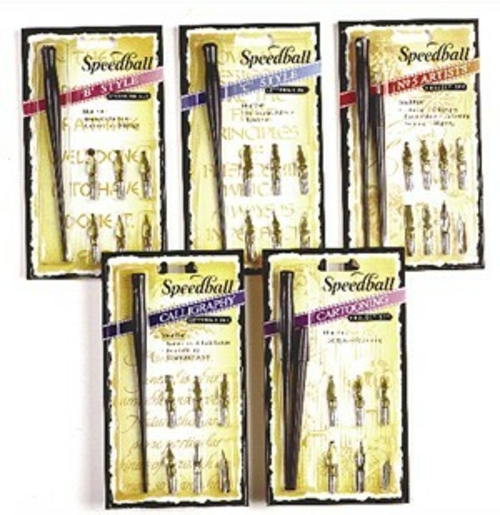 Speedball 2962 No.5 Artists Lettering Pen Set