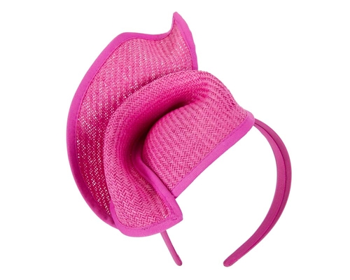 Fuchsia fashion pillbox fascinator hat for races  MA564F