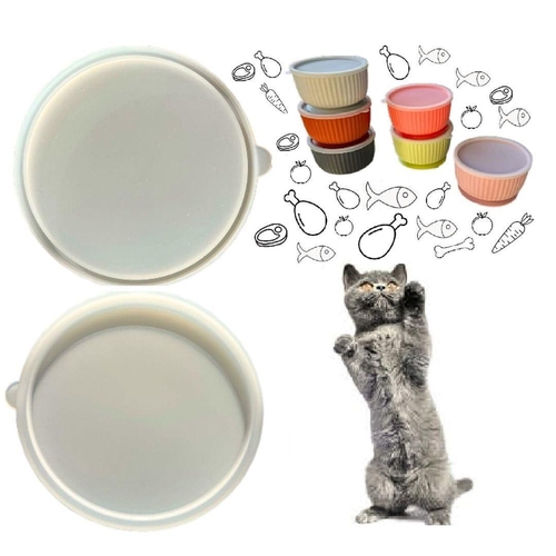 Silicone Lids for Pet Food Bowls Can Lids for Dog Food Cat Food Can