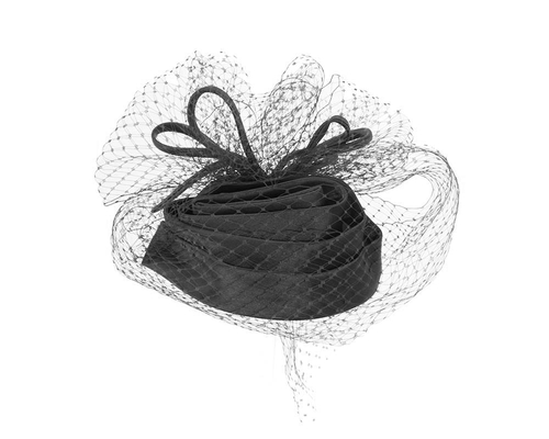 Black Cocktail Headpiece with veil