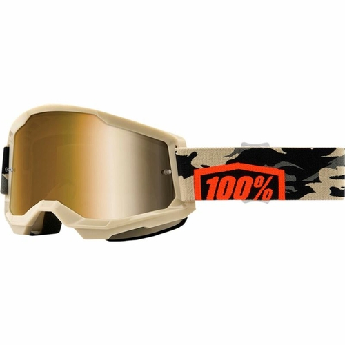 Sunglasses 100 %  Downhill Strata 2 Goggle Kombat Beige One size