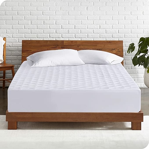 KM Quilted Mattress Pad Elastic Fitted Deep Pocket Mattress Protector