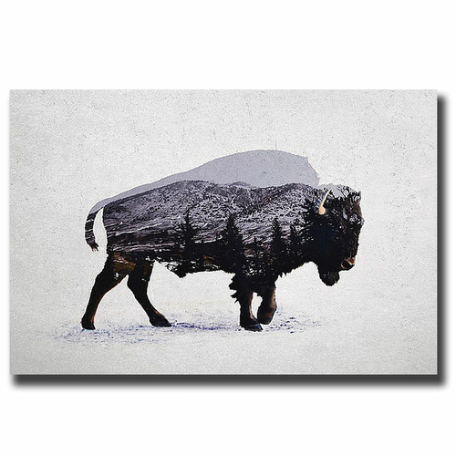 Artistic Home Gallery 1624N878IG The American Bison by Davies Babies P