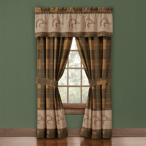 VISI-ONE - DU Plaid - Duck Head Printed - Rod Pocket Curtains