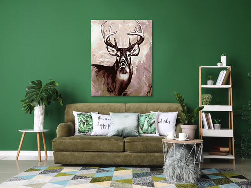 Paint by Numbers - DEER WITH BIG ANTLERS