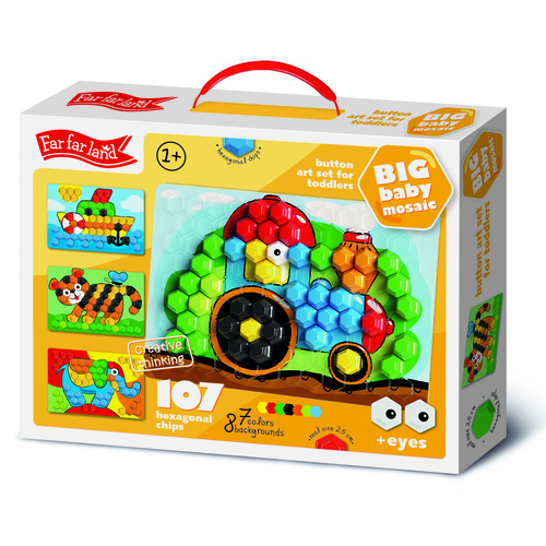 Mosaic - TRACTOR, 107 pcs (hexagonal BIG parts)