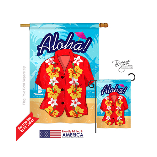 Breeze Decor 06072 Summer Paradise Shirt 2-Sided Vertical Impression H