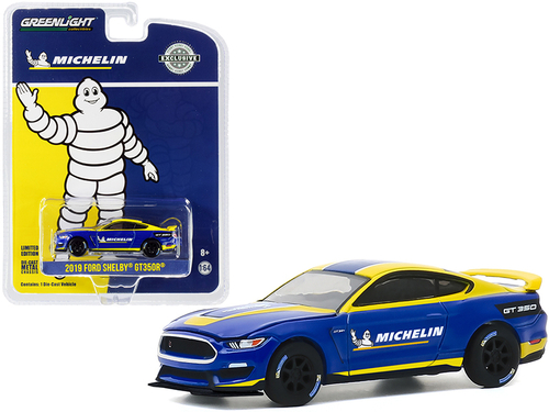 2019 Ford Mustang Shelby GT350R \Michelin Tires\" Blue with Yellow