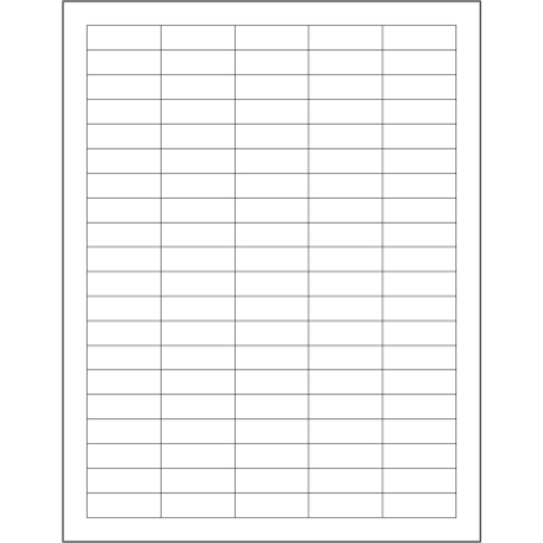 Tape Logic LL106 1.5 x 0.5 in. White Rectangle Laser Labels - Pack of 