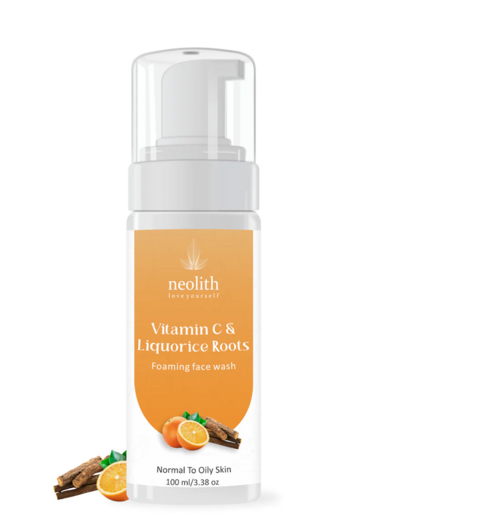 Neolith Vitamin C & Liquorice Root Foaming Face Wash || 92% Organic ||