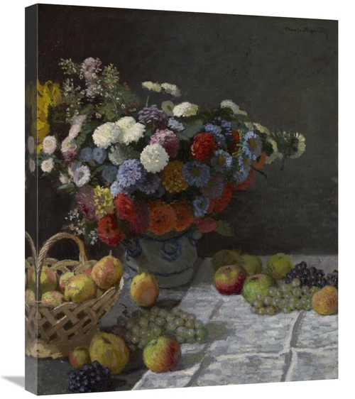 Global Gallery GCS-454987-2228-142 22 x 28 in. Still Life with Flowers