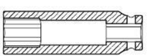 1/4 Inch Drive 6 Point Deep Impact Socket - 5/16 Inch