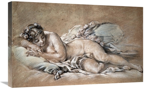 Global Gallery GCS-276815-30-142 30 in. A Young Girl Sleeping Art Prin