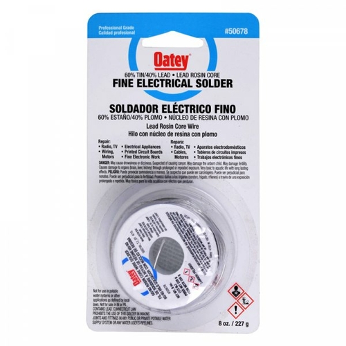 Oatey 50678 0.5 lbs 60-40 Rosin Core Solder