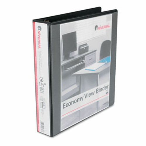 Universal 20743 Economy D-Ring Vinyl View Binder  1-1/2'&