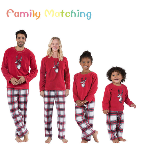 XMAS PJs Family Matching Adult Women Kids