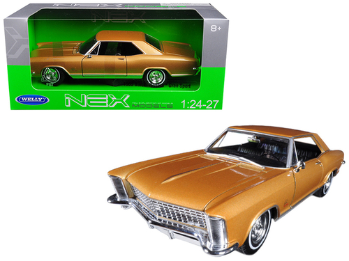 1965 Buick Riviera Gran Sport Gold 1/24-1/27 Diecast Model Car by