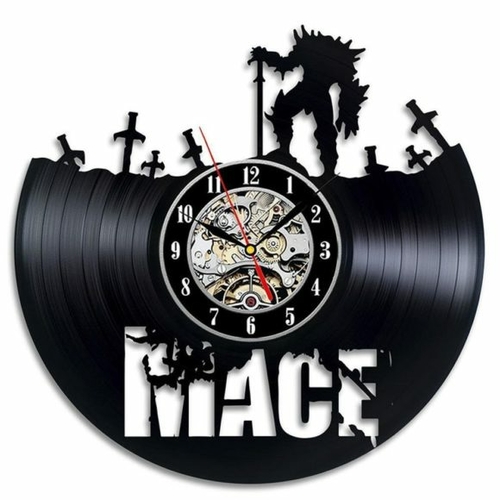 MACE VIDEO GAME THEME HANDMADE VINYL RECORD WALL CLOCK FAN GIFT