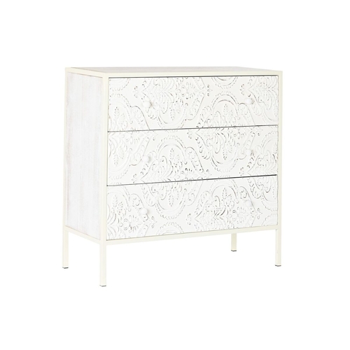 Chest of drawers DKD Home Decor White Fir MDF Wood Arab 80 x 34 x 80