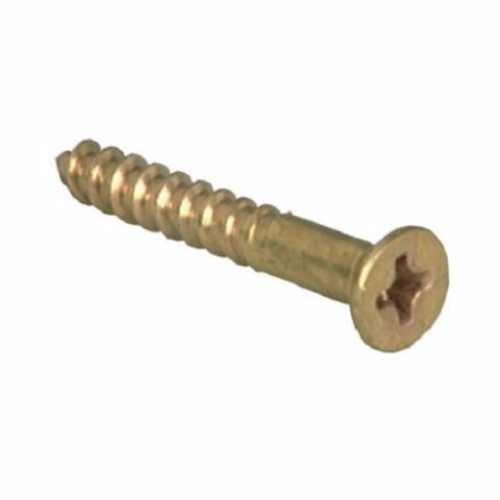 Hillman 385782 12 x 3 in. Brass Wood Screws