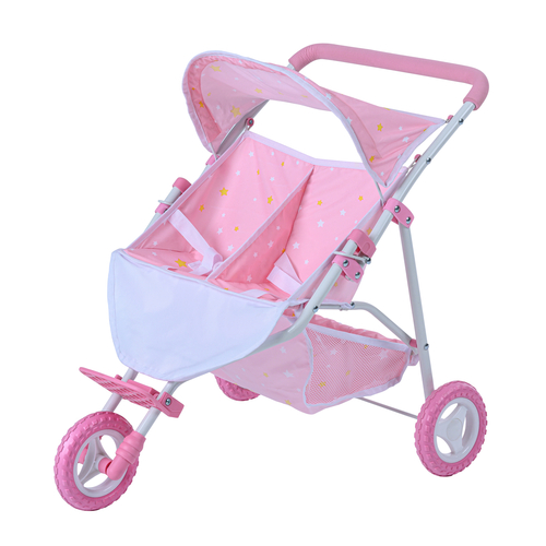 Olivia's Little World Twin Star Doll Pram Stroller