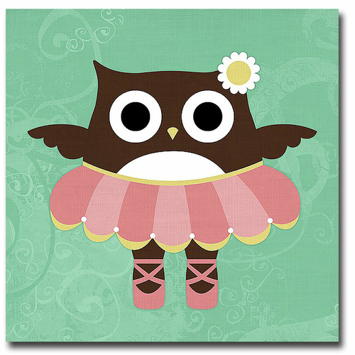 Artistic Home Gallery 1616T389IG Ballerina Owl by Nancy Lee Premium Ga