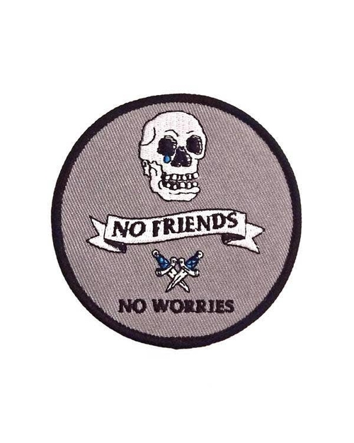 3 Inch Cloth Patch Punk-Patches-No-Friends-No-Worries