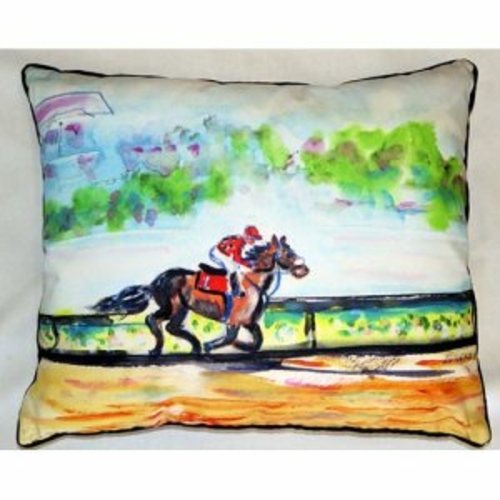 Betsy Drake ZP313 Inside Track Indoor & Outdoor Throw Pillow- 20 x 24