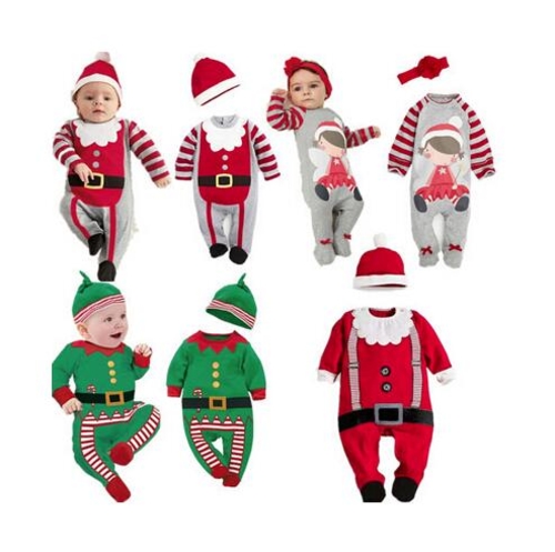 2019 New Autumn and Winter Baby Romper Santa Claus
