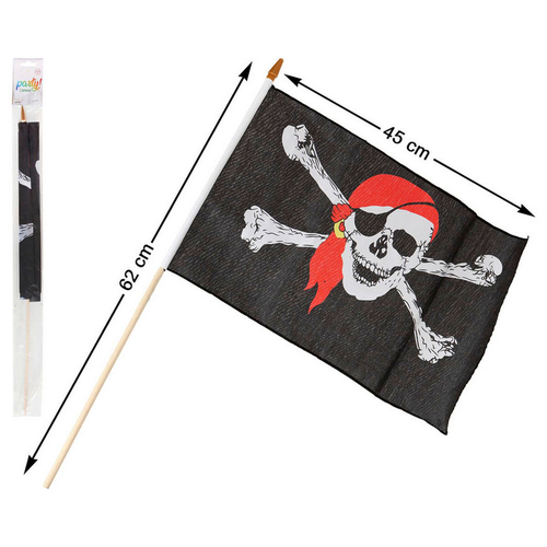 Flag Skull 30 x 45 cm Pirate Black