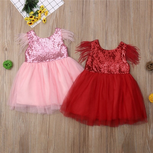 Pudcoco Hot Sale Kids Flower Sequins Tutu Girls