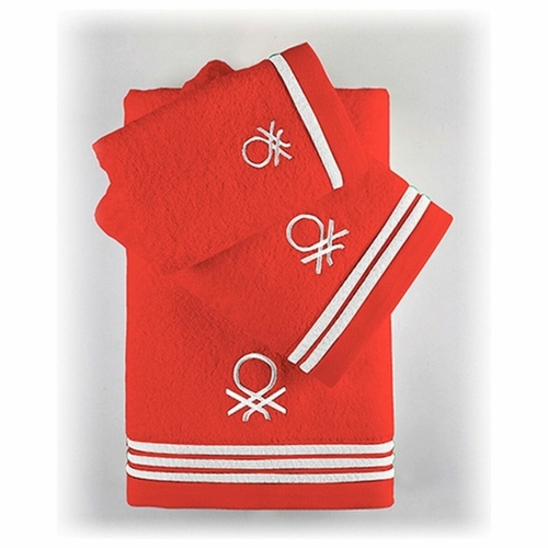 Towel set Benetton BE200 Red Cotton 100% cotton (3 pcs)