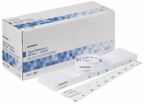 AMZ Disposable Paper Tape Measure 36". Pack of 1000 Disposable Infant