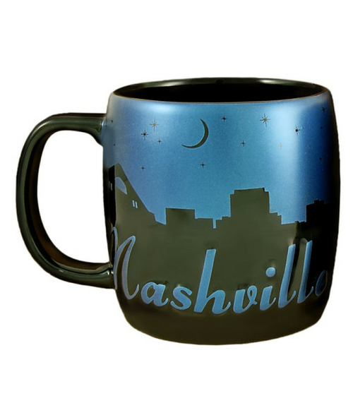 Americaware SMNVL02 Nashville 22 oz Night Sky Silhouette Mug