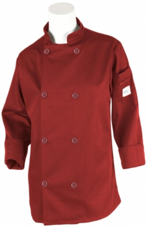 Mercer Tool M60020RDM Millennia Womens Cook Jacket With Traditional Bu