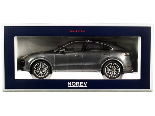 2019 Porsche Cayenne Turbo Coupe Gray Metallic 1/18 Diecast Model Car